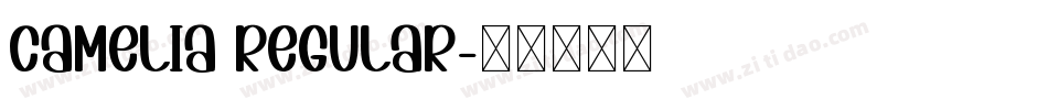 Camelia Regular字体转换